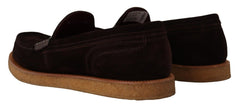 Dolce & Gabbana Braune Wildleder Slipper Mokassins