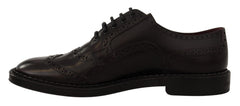 Dolce & Gabbana Formelle Budapester Oxford Schuhe aus Lila Leder