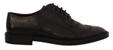 Dolce & Gabbana Formelle Budapester Oxford Schuhe aus Lila Leder