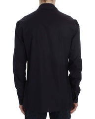 Dolce & Gabbana Lila gestreiftes Pyjama Loungehemd aus Baumwolle