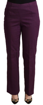 BENCIVENGA Violet casual broek met hoge taille en taps toelopende pijpen