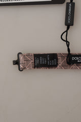 Dolce & Gabbana Grauer Fliege mit Fantasy-Print und verstellbarem Halsband