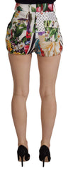 Dolce & Gabbana Multicolor High Waist Hot Pants Shorts