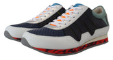 Dolce & Gabbana Multicolor Sportliche Low-Top-Sneakers aus Leder