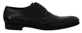 Dolce & Gabbana Formelle Herrenschuhe aus schwarzem Leder