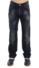 Blaue Acht "Blue Wash" Straight Fit Low Waist Jeans