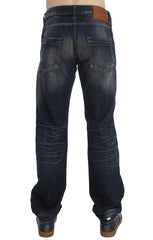 Blaue Acht "Blue Wash" Straight Fit Low Waist Jeans