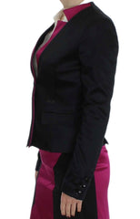 Exte Black Pink Stretch Blazer Jacke