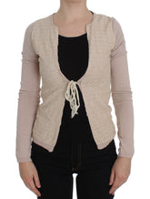 PINK MEMORIES Pink Floral Lace Wrap Sweater
