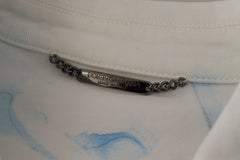 Dolce & Gabbana Weiße Jeansjacke aus Baumwolle mit Logo-Stickerei