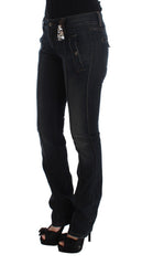 Ermanno Scervino Blue Wash Baumwoll-Slim-Fit-Jeans