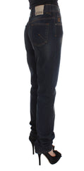 John Galliano Blue Wash Boyfriend Jeans aus Baumwollmischung