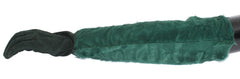 Dolce & Gabbana Grüne Leder-Xiangao-Fell-Ellenbeugen-Handschuhe