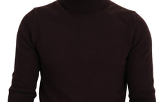 Dolce & Gabbana Brauner Rollkragenpullover aus Wolle
