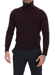 Dolce & Gabbana Brauner Rollkragenpullover aus Wolle