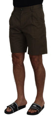 Dolce & Gabbana Grüne Chinos Baumwolle Casual-Shorts