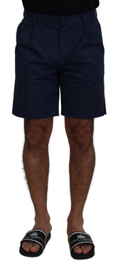 Dolce & Gabbana Blauwe Chino Katoen Stretch Casual Shorts