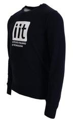 Dolce & Gabbana Blauer Kaschmir-Pullover mit iit-Print