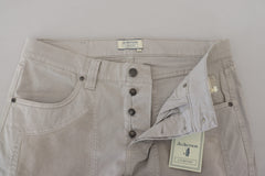 Jeckerson Graue Baumwoll-Freizeithose für Herren (Tapered Fit)