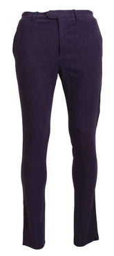 BENCIVENGA Lilafarbene Reine Baumwolle Tapered Herrenhose