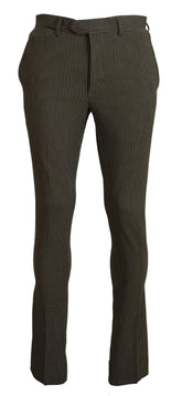 BENCIVENGA Mehrfarbige Gestreifte Herrenhose aus Reiner Baumwolle