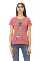 Trussardi Action Fuchsiafarbene Baumwoll-Tops & T-Shirts