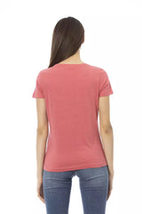 Trussardi Action Fuchsiafarbene Baumwoll-Tops & T-Shirts