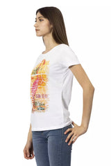 Trussardi Action Weiße Baumwolltops & T-Shirt