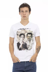 Trussardi Action Weißes Baumwoll-T-Shirt