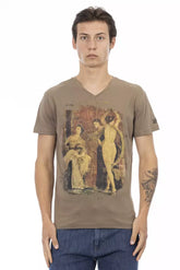 Trussardi Action Brown Cotton Men's T-Shirt