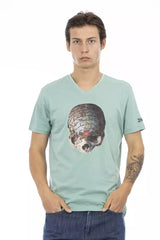 Trussardi Action Grünes Baumwoll-Herren-T-Shirt
