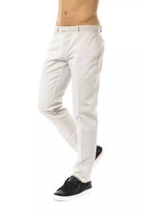 Uominitaliani Herrenhose aus grauer Baumwolle