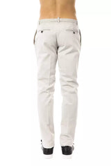 Uominitaliani Herrenhose aus grauer Baumwolle