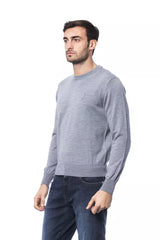 Billionaire Italian Couture Herrenpullover aus grauer Merinowolle