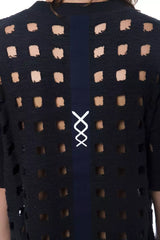 Nicolo Tonetto Schwarzes Baumwoll-Herren-T-Shirt