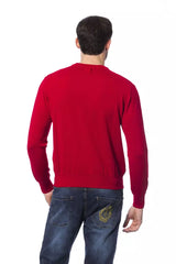 Billionaire Italian Couture Herrenpullover aus roter Merinowolle