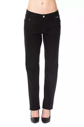 Ungaro Fever Schwarze Baumwollhose für Damen