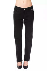 Ungaro Fever Black Cotton Women's Pant