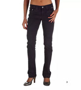 Ungaro Fever Blaue Baumwoll-Damenjeans in normaler Passform