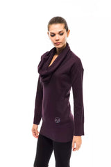 Montana Blu lila Wollpullover für Damen
