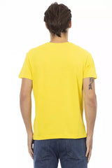 Trussardi Action Gelbes Baumwoll-Herren-T-Shirt