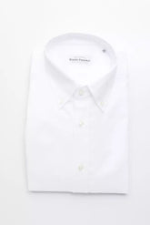 Robert Friedman White Cotton Men's Shirt