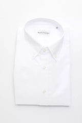 Robert Friedman White Cotton Men's Shirt