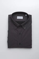 Robert Friedman Black Cotton Men's Shirt