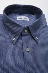 Robert Friedman Blue Cotton Mens Shirt