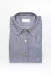 Robert Friedman Blue Cotton Men's Shirt