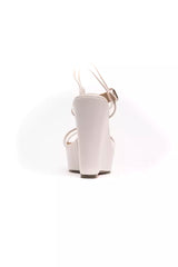 Péché Originel White Polyethylene Women's Wedge Sandal