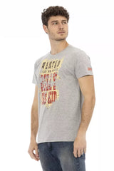Trussardi Action Gray Cotton Men's T-Shirt