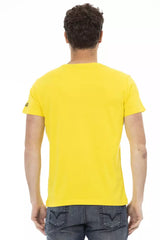 Trussardi Action Gelbes Baumwoll-Herren-T-Shirt