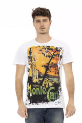 Trussardi Action Weißes Baumwoll-Herren-T-Shirt